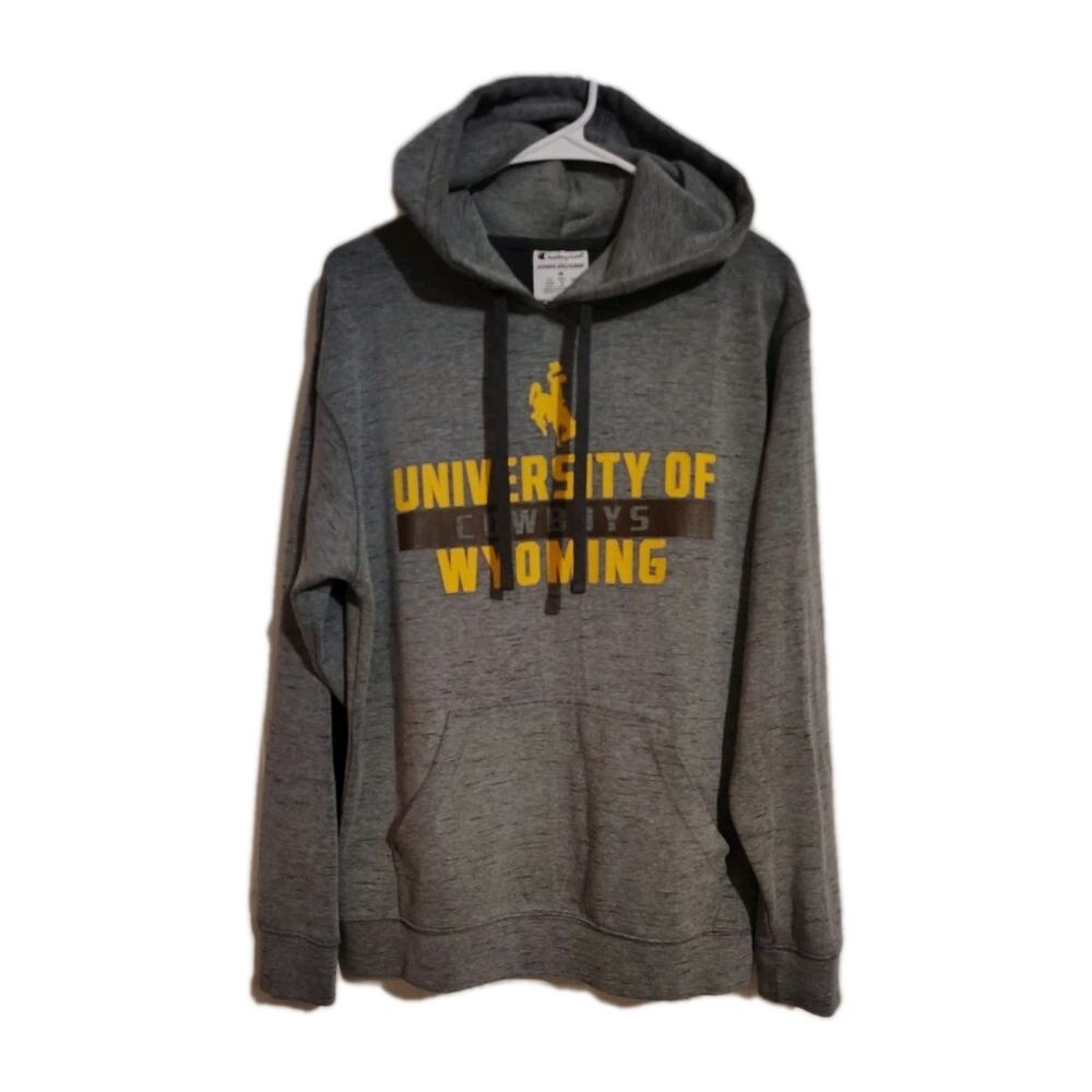 University Of Wyoming Sweatshirt Hoodie Size Medium M Adult Champion Laramie WY